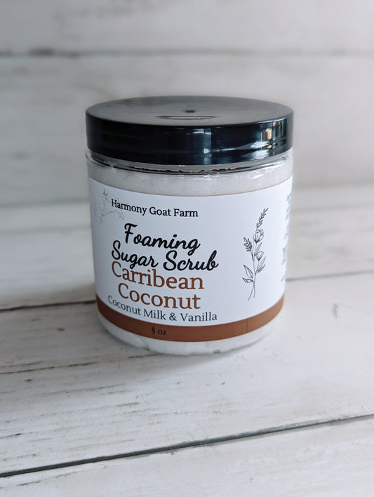 Caribbean Coconut Foaming Sugar Scrub