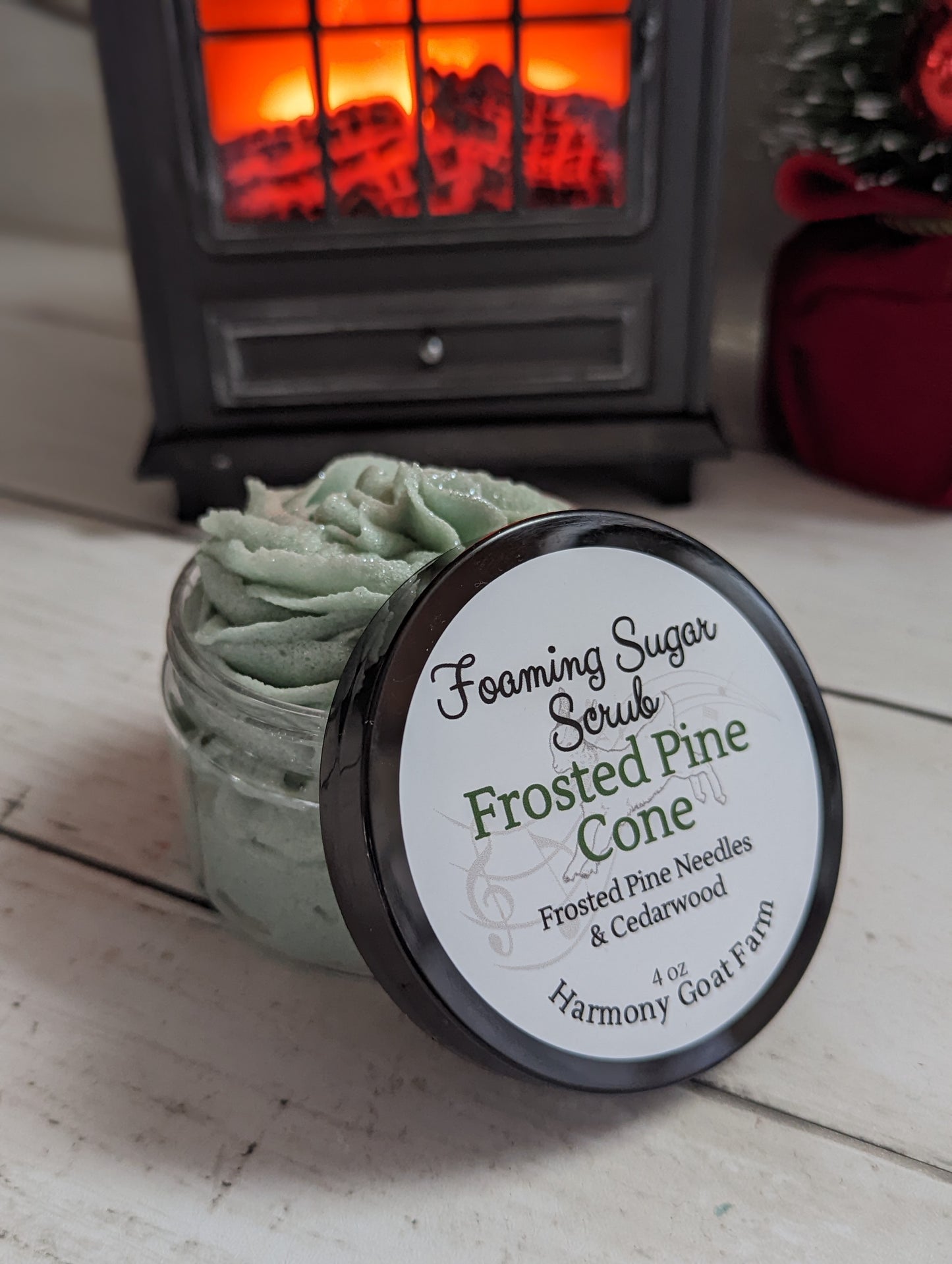 Frosted Pine Cone Foaming Sugar Scrub