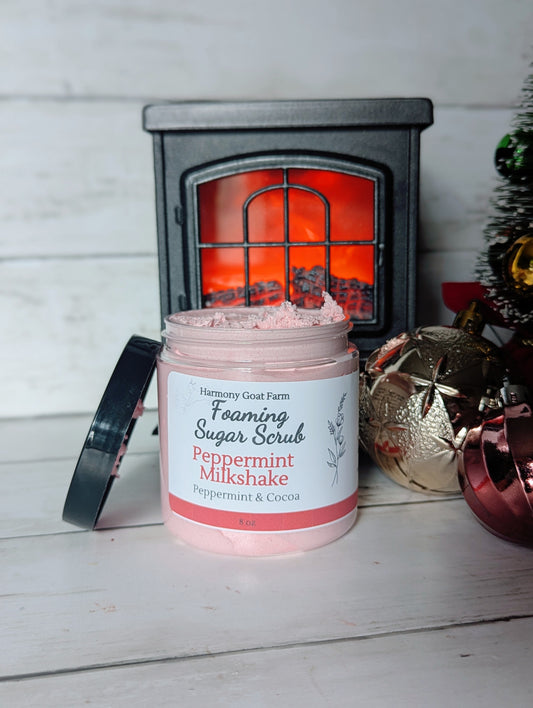 Peppermint Milkshake Foaming Sugar Scrub