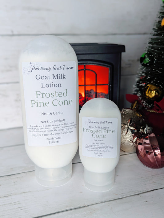 Frosted Pine Cone Goat Milk Lotion