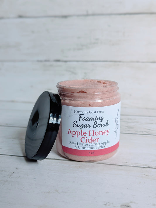 Apple Honey Cider Foaming Sugar Scrub