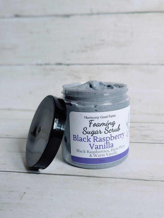 Black Raspberry Vanilla Foaming Sugar Scrub