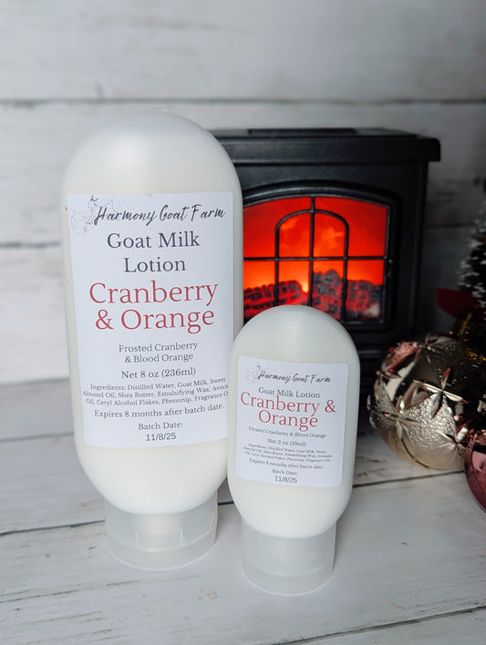Cranberry & Orange Goat Milk Lotion