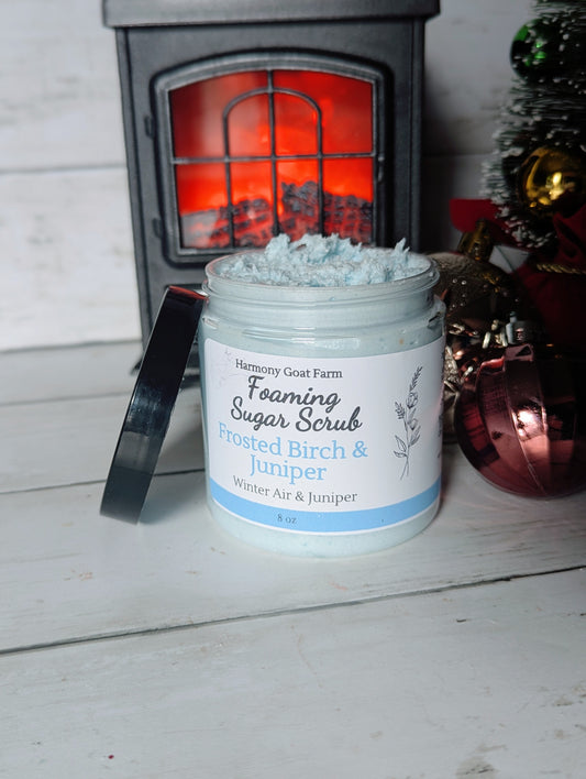 Frosted Birch & Juniper Foaming Sugar Scrub
